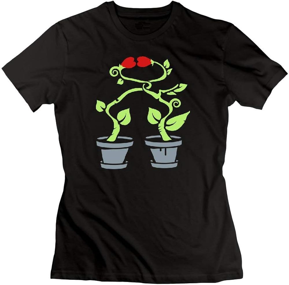 Two Potted Plants Womens Tshirts Amazon.co.uk Clothing