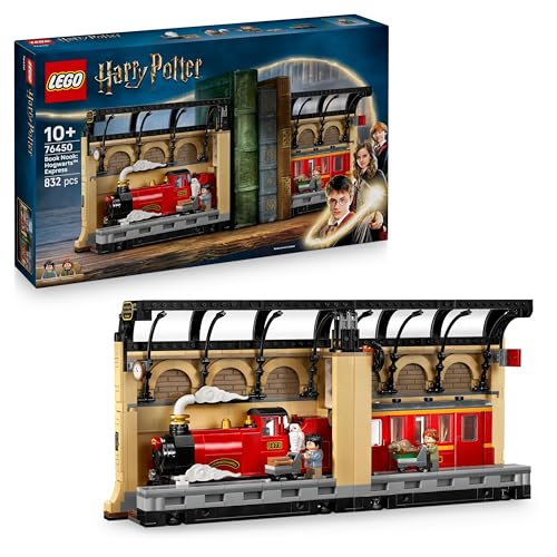 LEGO Harry Potter Book Nook: Espresso per Hogwarts - Set con Treno Giocattolo, 2 Minifigure tra cui Ron Weasley, Edvige e Crosta - Regalo dal Wizarding World per Bambini e Bambine da 10 Anni - 76450