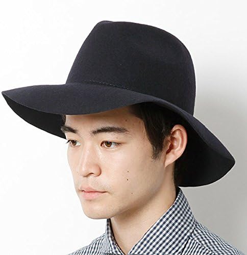 Amazon シップス メンズ Ships Grillo C For Ships ウール フェルト ロングブリムハット 78ネイビー 1 Size 帽子 通販