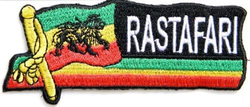 Rasta Lion Of Judah RASTAFARI ETHIOPIAN Reggae Jamaica FlagJacket Shirt T-Shirt Patch Sew Iron on Logo Embroidered Badge Sign Emblem Costume