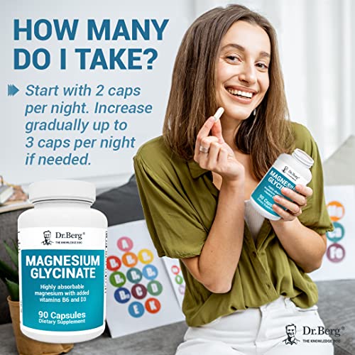Dr. Berg's Magnesium Glycinate 360mg Fully Chelated Magnesium