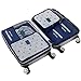 6 Set Packing Cubes,Travel Luggage Organizer-3 Travel Cubes + 3 Pouches