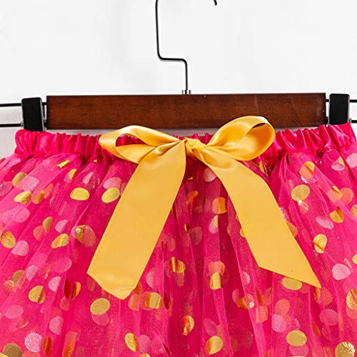 image for MIS1950s Kids Girls Dot Print Skirts Toddler Baby Tutu Party Dance Bal