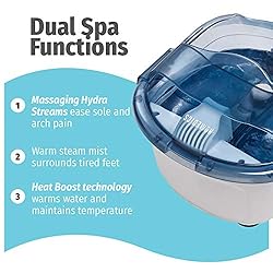 HoMedics 2-in-1 Sauna and Footbath with Heat
