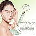 Jade Roller, Jade Roller for Face, Jade Roller Massager, Natural Jade Facial Roller, Anti Aging for Face Eye Bags Therapy- Double Neck Healing Slimming Massager with Gua Sha Scraping Tool