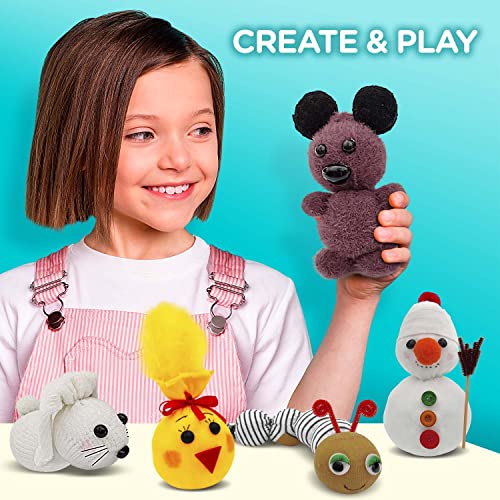 Arts and Crafts for Kids Ages 812, Create Your Own Plush Toys, Kit Includes All Supplies and