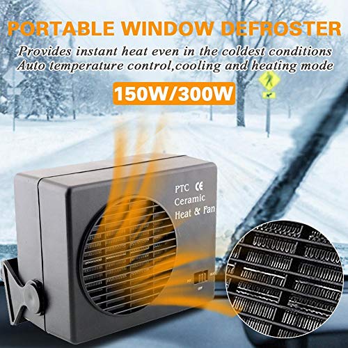 Zhanwang17 Car Heater Warmer,12V Vehicle Heater Warmer,Fan Heater Portable Window Defroster for Auto Car Truck - Thumbnail 3