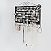 JackCubeDesign Wall Mounted Jewelry Organizer, Earring Necklace Bracelet Holder Display Hanger with 117 Holes & 12 Hooks (Black, 16.54 x 12.2 x 0.75 inches) - MK319A