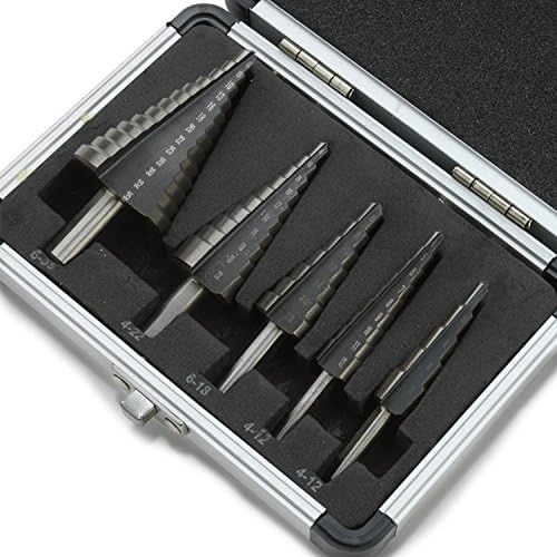 Zhushan 5Pcs Hss Cobalt Multiple Hole 50 size Step Drill Bit | Metric Step Drill Set