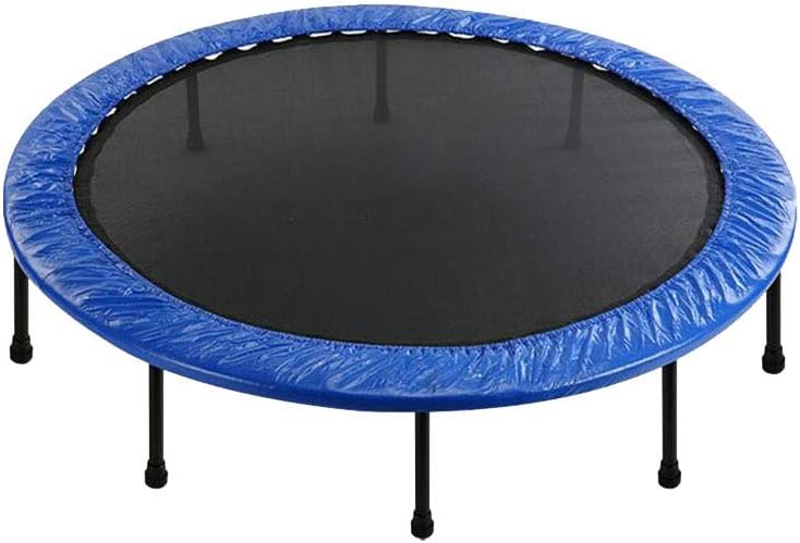 LSYOA 60in Folding Fitness Trampoline, Adults and Kids Exercise Trampoline Heavy Duty 120KG, for Indoor Garden Workout Cardio Training,Red