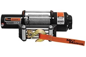 Mile Marker 77-50120W Black PE5000(ES) UTV/Side-by-Side Premium Sealed Electric Winch - 5,000 lb. Capacity