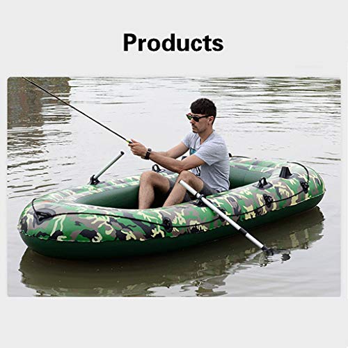 LDDLDG Faltkajak Erwachsene Gummi-Boot mit -Doppelte Schlauchboot Lifeboat Kajak Ruderboote Angeln Ventil (Color : Dark… – Bild 4