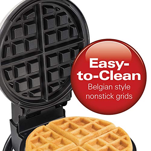 Hamilton Beach Flip Belgian Waffle Maker with Browning Control, Non