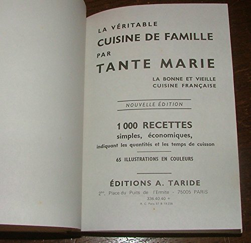 La Véritable cuisine de famille by (Hardcover)