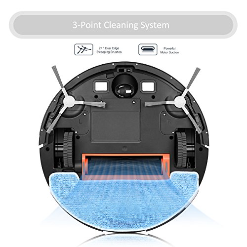 Coredy Robot Vacuum Cleaner, 1400pa Power Suction Robotic Vacuum with