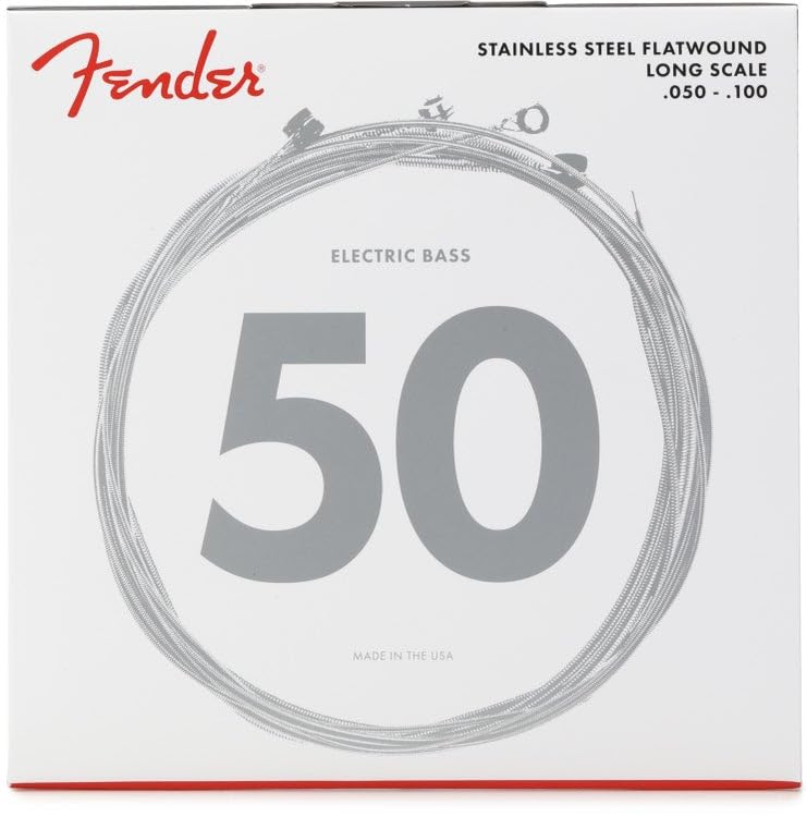 Fender Flatwound String Set For Electric Bass-9050ML (050/100) - Stainless Steel,0739050405