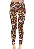 CowCow Womens With Christmas Elements In A Flat Style Leggings