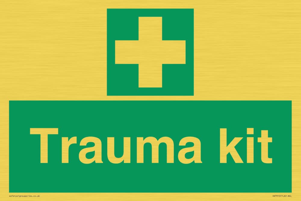 Trauma kit Sign - 300x200mm - A4L