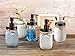 Mason Jar Bathroom Accessories Lids Set(4pcs) - Jar Not Included - Soap Dispenser,Toothbrush Holder,and Apothecary Storage Jars Lids for Regular Mouth Mason Jars - Rustproof Stainless Steel，Bronze