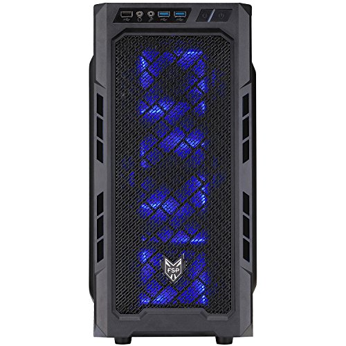 FSP CMT210(BLK) FSP CMT210 Translucent Window Panel ATX Mid Tower Gaming Computer Case