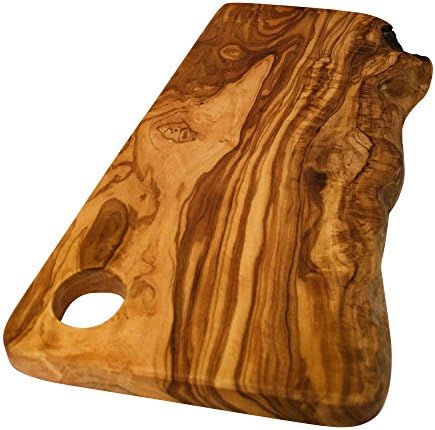 Carved Kitchen Handmade Rustic Olive Wood Chopping Cutting Board - Large 18" (45cm)