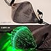1clienic Light Up Rave Mask 7 Color Flashing LED Dust Mask Rechargeable Luminous Fiber Optic Glowing Party Mask for Christmas Halloween EDC EDM Men Women