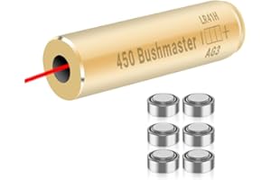 GOTICAL 450 Bushmaster Laser Bore Sight Supply 450 Bushmaster Laser Bore Sight with 6 Batteries 450 Bushmaster Made of Brass