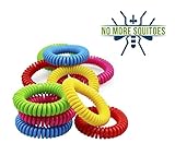 NO MORE SQUITOES Mosquito Repellent Bracelet 15 unit 3 X 5-Unit Resealable Bag 100% Natural Mosquito Repellent Deet Free Guaranteed To Work Fast Easy Repel All Insects Kid Safe Camping Fishing Hiking