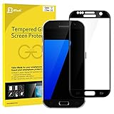 Galaxy S7 Screen Protector, JETech Tempered Glass Full Screen Screen Protector Film for Samsung Galaxy S7 (Black)