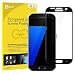 Galaxy S7 Screen Protector, JETech Tempered Glass Full Screen Screen Protector Film for Samsung Galaxy S7 (Black)