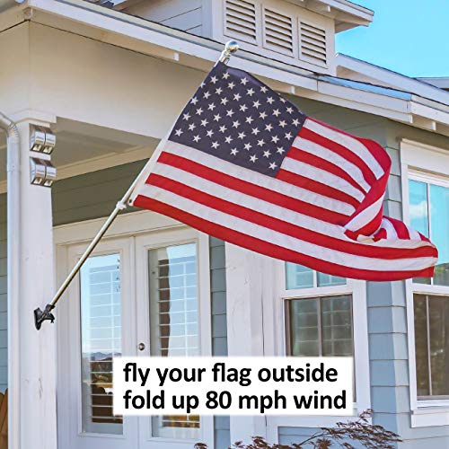 Geek Cheers 304 Stainless Steel Flag Pole Holder, Heavy Duty Flag Pole