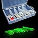 OriGlam 5Pcs Night Fishing Lure Bait Kit, Noctilucent Luminous VIB Popper Crank Minnow Pencil, Hard Bait Night Glow Artificial Lures, Sea Fishing Hard Baits Treble Hook Lure