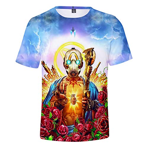 Boy's Borderlands 3 Game T Shirts, Unisex 3D Printed Tops Tees 1-M