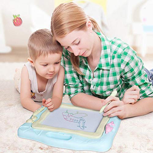 Drawing Board Educational Toy for Kids Writing Painting Graffiti Colorful Magnetic Table Section - Pink