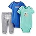Carter's Baby Boys 3 Piece Bodysuit & Pant Set (Nb-24 Months)(bear)