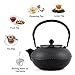 SUSTEAS Tetsubin Cast Iron Teapot with Stainless Steel Infuser Japanese tea pot kettle (43oz)