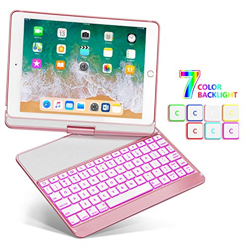 3 Keyboard+Compatible+Backlit+Wireless+Greenlaw+Rosegold
