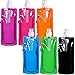 Blulu 6 Pieces Collapsible Water Bottle Reusable Drinking Water Bottle with Clip for Biking, Hiking Travel, 6 Colors