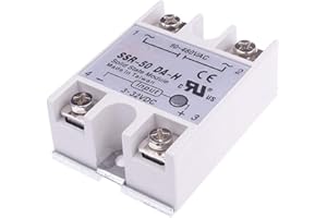 Artshu Single Phase Solid State Relay SSR-50DA-H 50A SSR 50DA H DC to AC Relay Solid State Resistance Regulator
