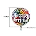 Happy Birthday Foil Balloons Round Mylar Helium Balloon Party Decorations Supplies 18 Inch Pack of 6