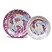 New Unicorn Birthday Party Supplies and Decorations -105 Piece Pack Girls Party Supply Set with Plates, Napkins, Cups, Cutlery and Decorations/Serves 12