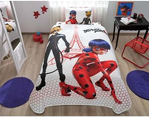 Miraculous Coverlet Set Bedspread Pique Set Single / Twin Size Kids Bedspread/Coverlet