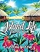 Island Life Coloring Book: An Adult Coloring Book Featuring Exotic Island Scenes, Peaceful Ocean Landscapes and Tropical Bird and Flower Designs by Coloring Book Cafe