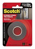3M Scotch Extreme Mounting Tape, 1 by 60-Inch, Black