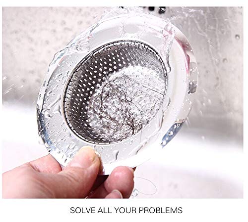 image for Feeke Teklingo Hair Catcher Shower Drain(3 Pack), Bathtub Drain Cover,