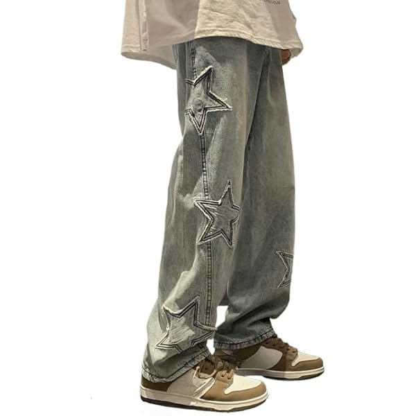 Y2k Baggy Jeans for Men Gothic Cargo Pants Punk Oversized