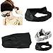 Voberry®Lady's Korean Hair Accessory Full Vintage Wide Ribbon Headband Hair Band (Black)