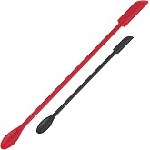 Cuttte 2pcs Mini Makeup Spatula Silicone Skincare Spatula Set for Cosmetic | Small Foundation Lotion Scrapers, Reusable Beaut
