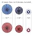 Moon Boat Fourth of July Patriotic Decorations - Red White Blue Hanging Paper Fans - 4th of July Party Favor (12 PCS)