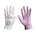 FINGER TEN Women’s Golf Gloves Ladies Left Hand Right Value 6 Pack, All Weather Extra Grip Lh Rh, Size Fit Small Medium Large XL (6 Pack Milkly, Medium, Left)